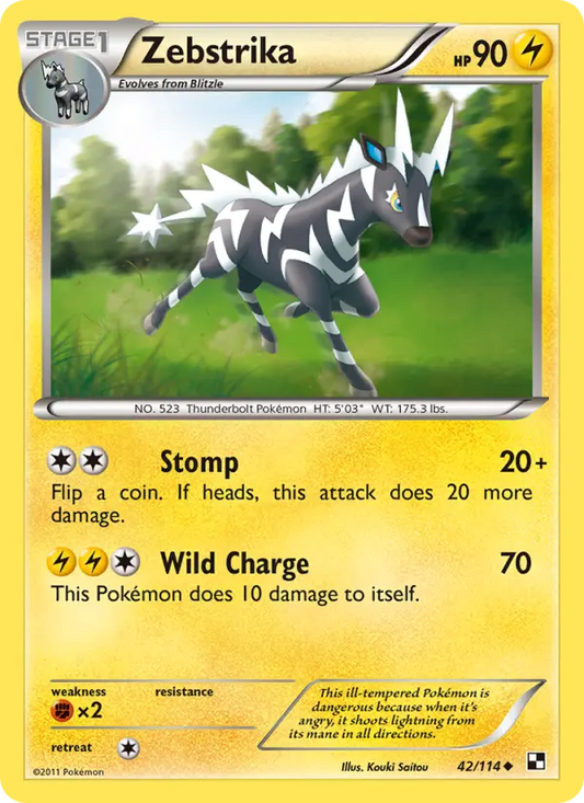 Zebstrika 42 Black & White Pokesingles