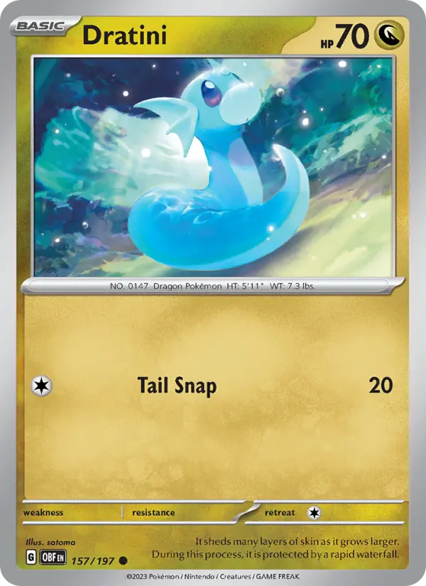 Dratini 157 Obsidian Flames Pokesingles