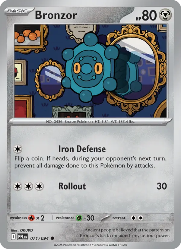 Bronzor 71 Phantasmal Flames Pokesingles