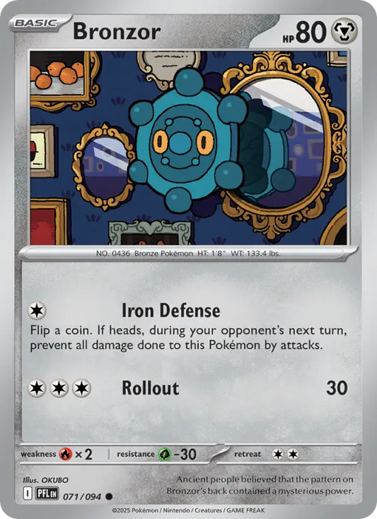 Bronzor 71 Phantasmal Flames Pokesingles