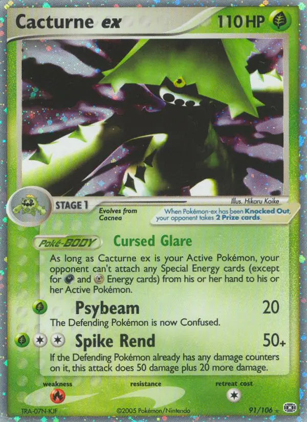 Cacturne ex 91 Emerald Pokesingles