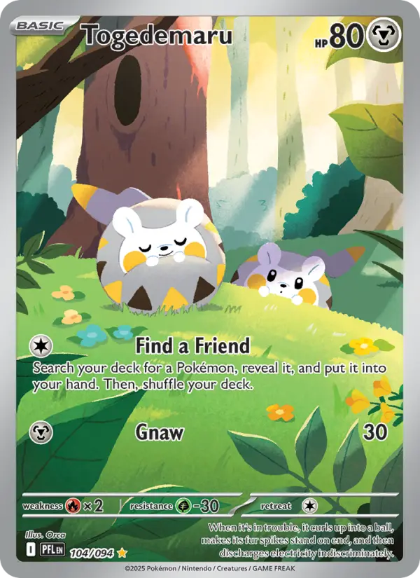 Togedemaru 104 Phantasmal Flames Pokesingles