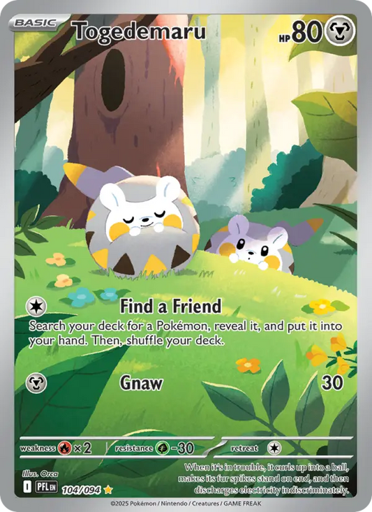 Togedemaru 104 Phantasmal Flames Pokesingles