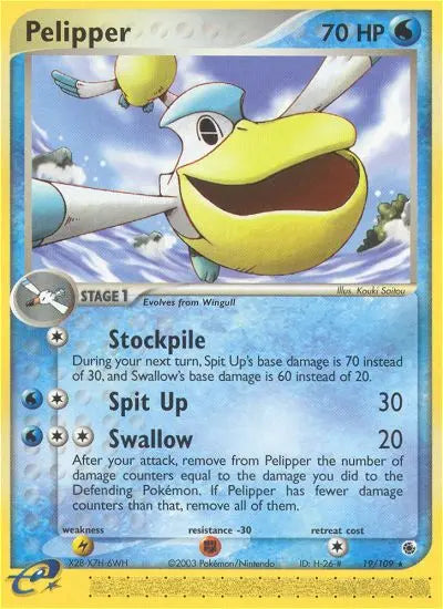 Pelipper 19 Ruby & Sapphire Pokesingles