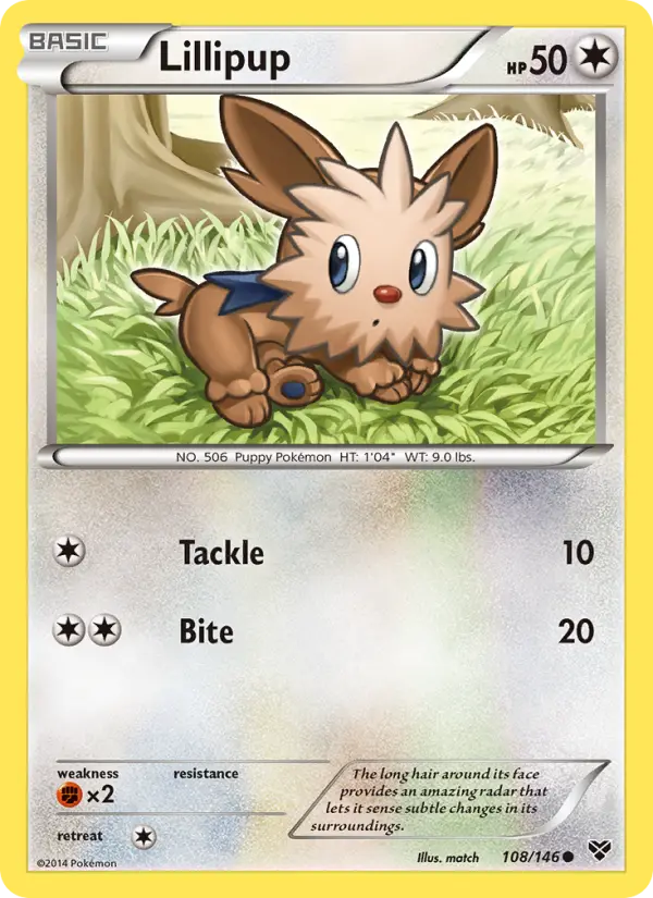 Lillipup 108 XY Pokesingles