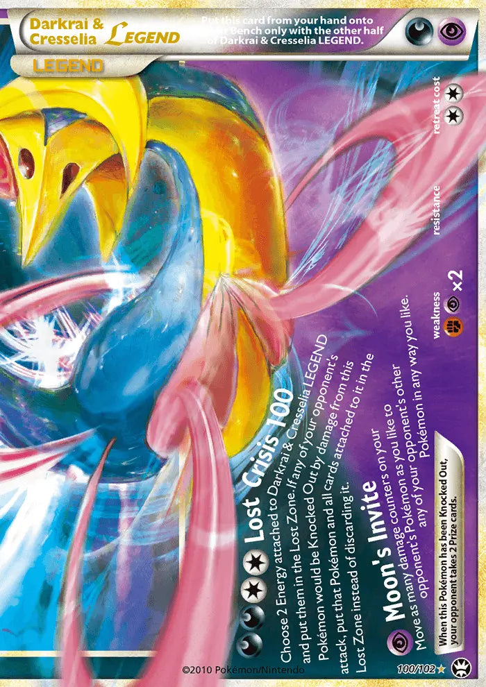 Darkrai & Cresselia LEGEND 100 Triumphant Pokesingles