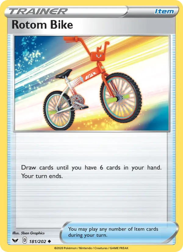 Rotom Bike 181 Sword & Shield Pokesingles