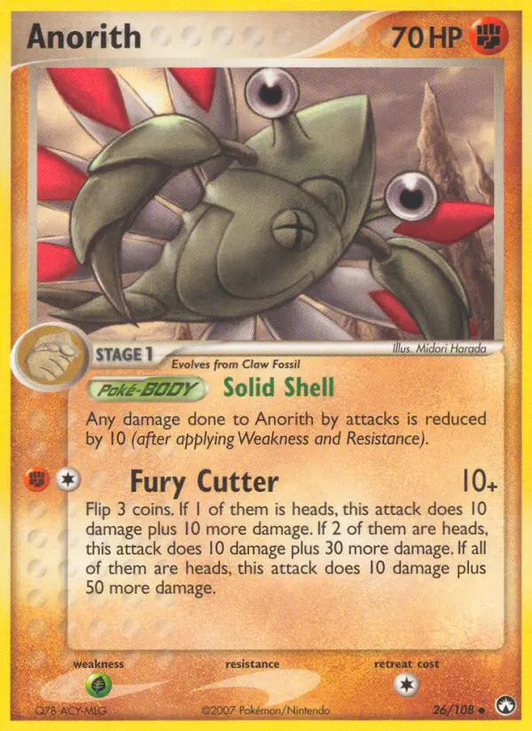 Anorith 26 Power Keepers Pokesingles