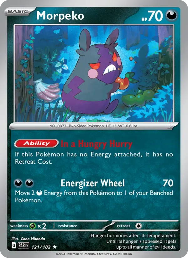 Morpeko 121 Paradox Rift Pokesingles