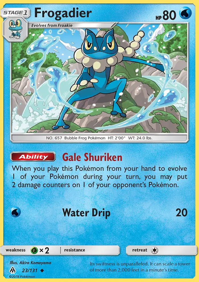 Frogadier 23 Forbidden Light Pokesingles