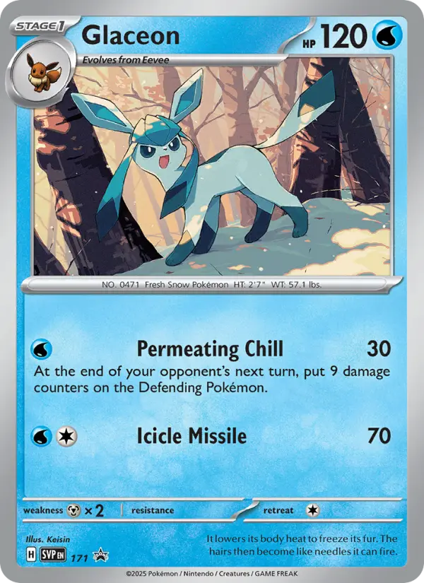 Glaceon 171 SVP Black Star Promos Pokesingles