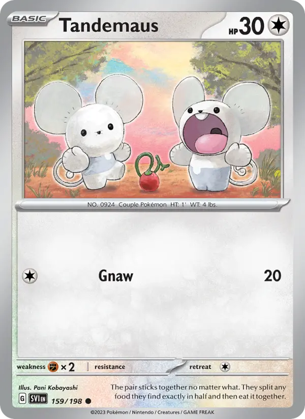 Tandemaus 159 Scarlet & Violet Pokesingles