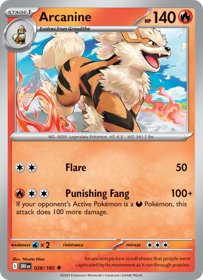 Arcanine 28 Destined Rivals Pokesingles