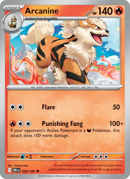 Arcanine 28 Destined Rivals Pokesingles
