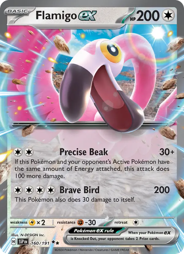 Flamigo ex 160 Surging Sparks Pokesingles