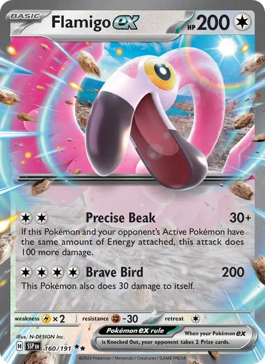 Flamigo ex 160 Surging Sparks Pokesingles