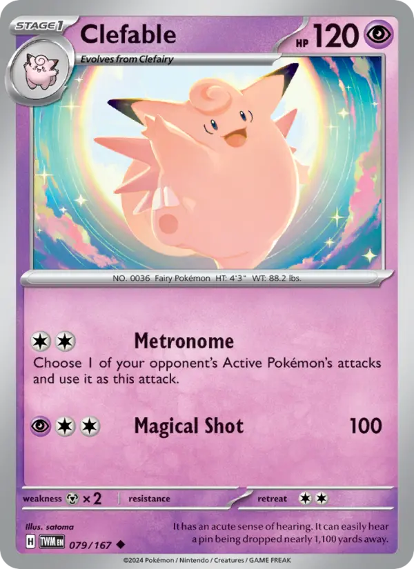 Clefable 79 Twilight Masquerade Pokesingles