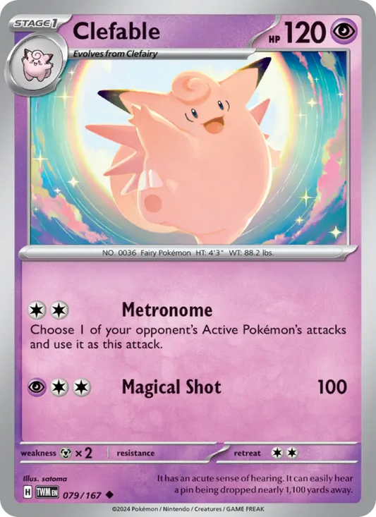Clefable 79 Twilight Masquerade Pokesingles