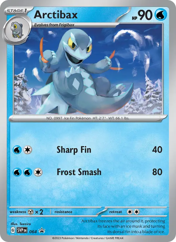 Arctibax 64 SVP Black Star Promos Pokesingles