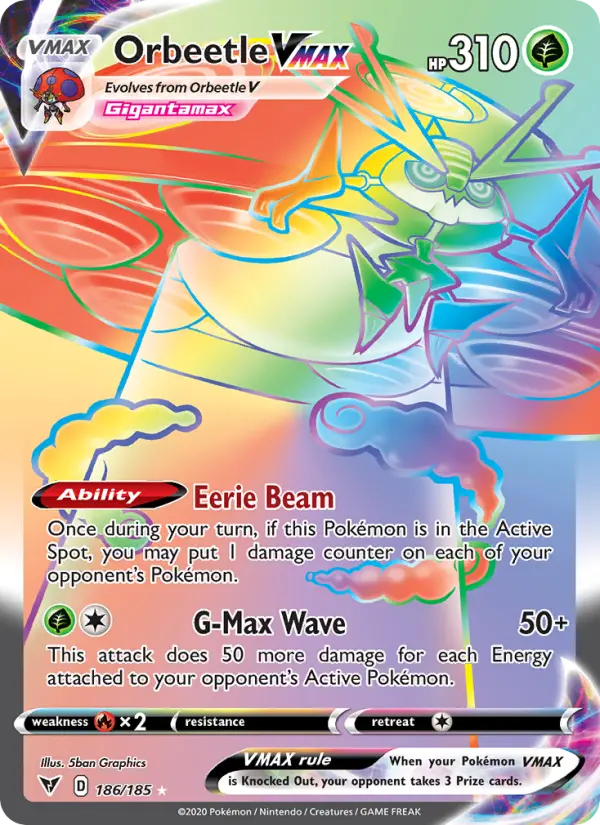 Orbeetle VMAX 186 Vivid Voltage Pokesingles