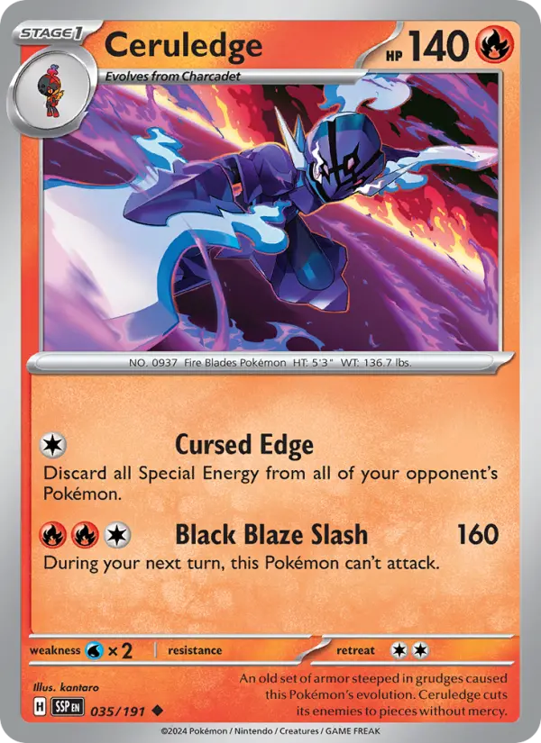 Ceruledge 35 Surging Sparks Pokesingles