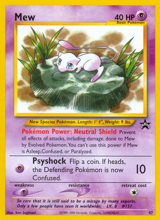 Mew 47 Wizards Black Star Promos Pokesingles