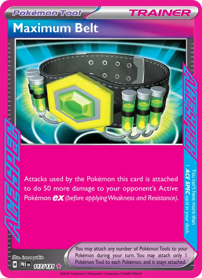 Maximum Belt 117 Prismatic Evolutions Pokesingles