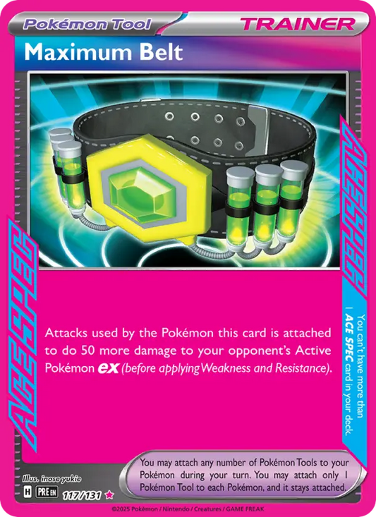 Maximum Belt 117 Prismatic Evolutions Pokesingles