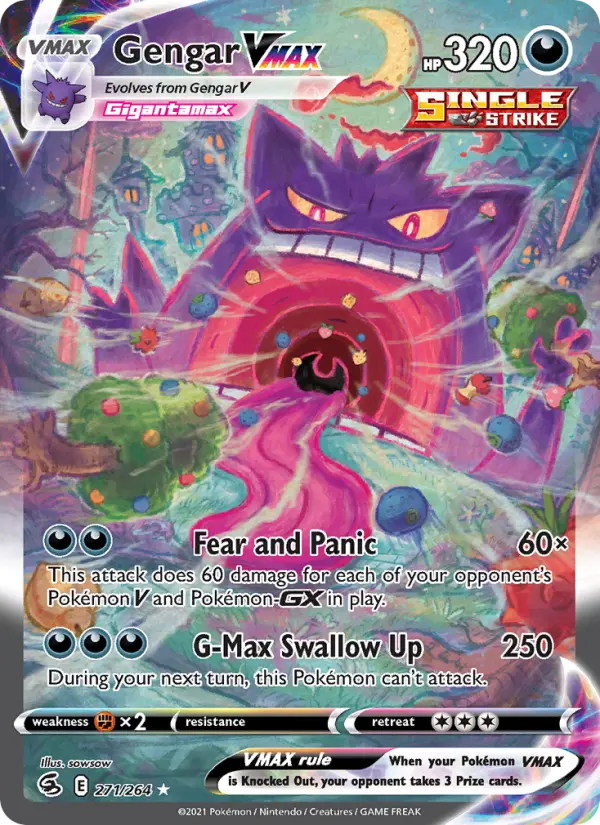 Gengar VMAX 271 Fusion Strike Pokesingles
