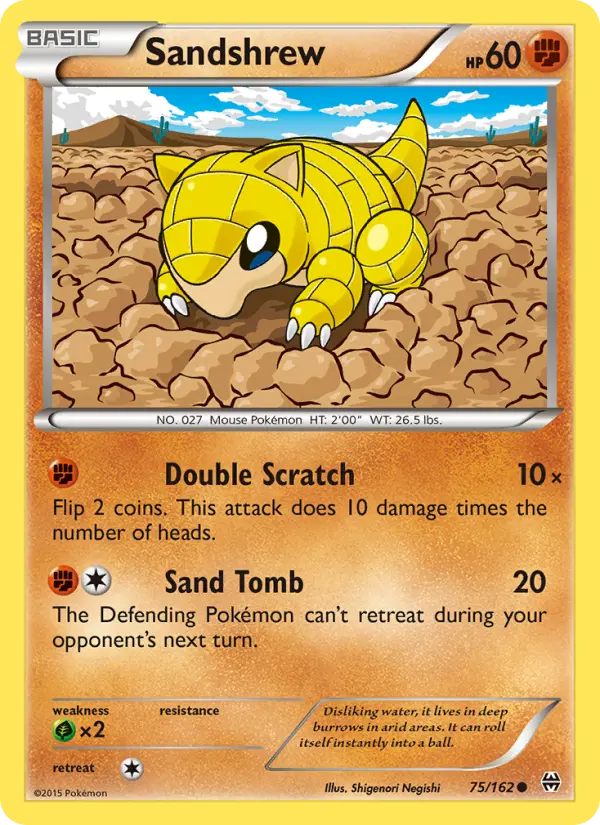 Sandshrew 75 BREAKthrough Pokesingles
