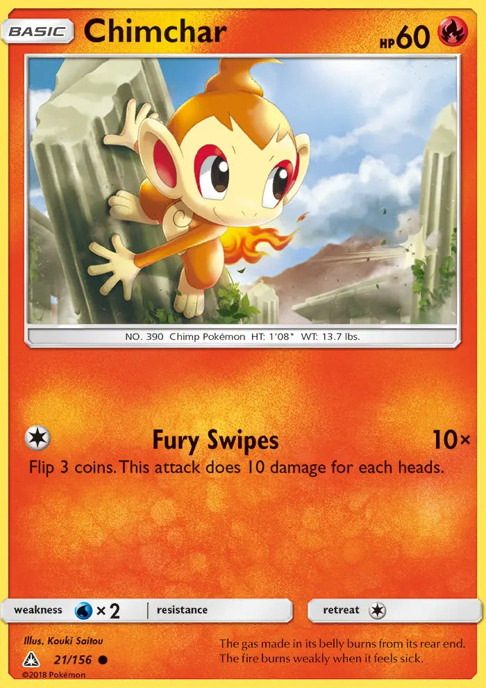 Chimchar 21 Ultra Prism Pokesingles