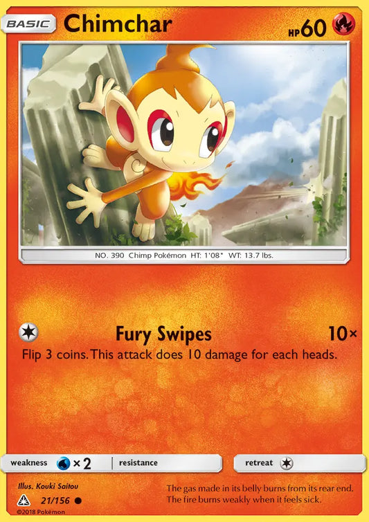 Chimchar 21 Ultra Prism Pokesingles