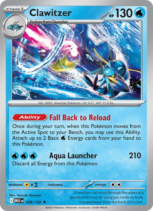 Clawitzer 38 Mega Evolution Pokesingles
