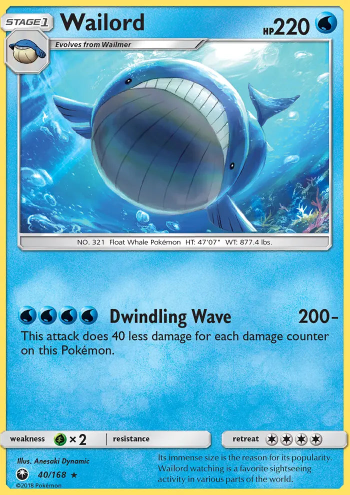 Wailord 40 Celestial Storm Pokesingles