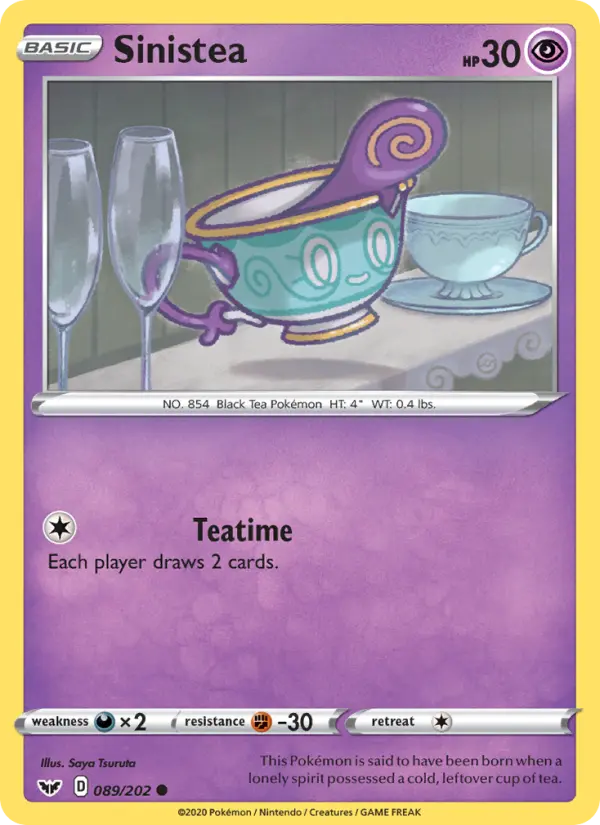 Sinistea 89 Sword & Shield Pokesingles