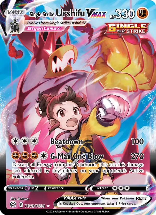 Single Strike Urshifu VMAX TG19 Brilliant Stars Pokesingles