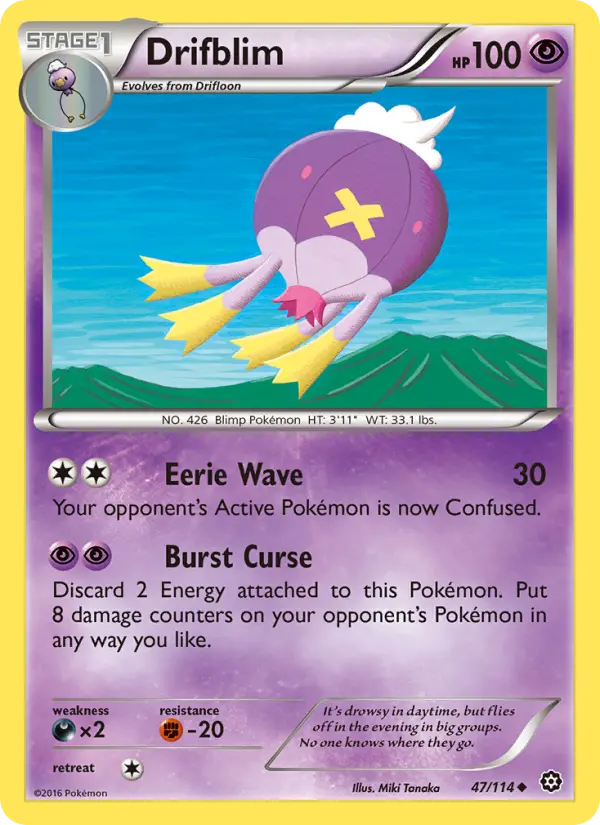 Drifblim 47 Steam Siege Pokesingles