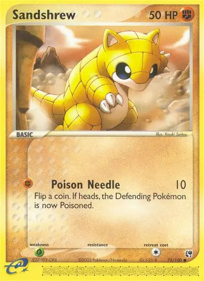 Sandshrew 75 Sandstorm Pokesingles