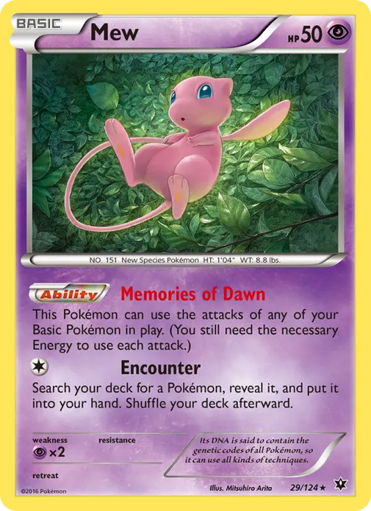 Mew 29 Fates Collide Pokesingles