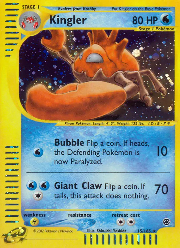 Kingler 15 Expedition Base Set Pokesingles