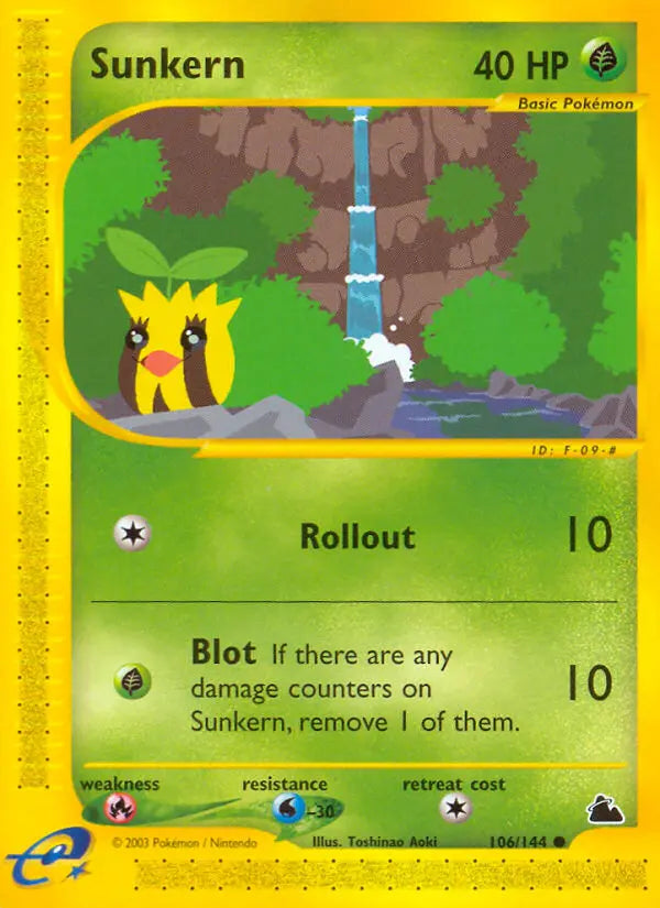 Sunkern 106 Skyridge Pokesingles