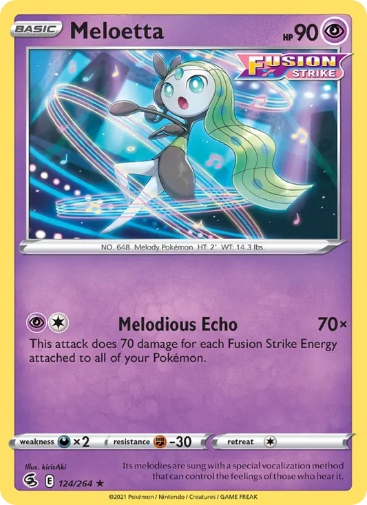Meloetta 124 Fusion Strike Pokesingles