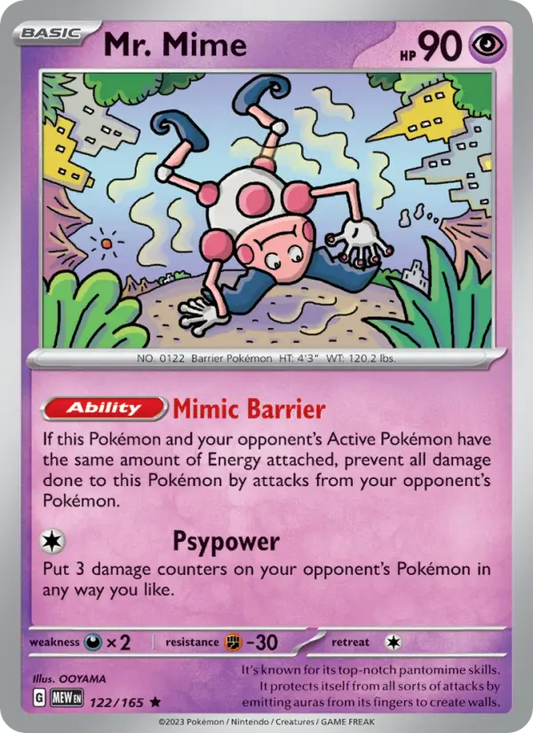 Mr. Mime 122 151 Pokesingles