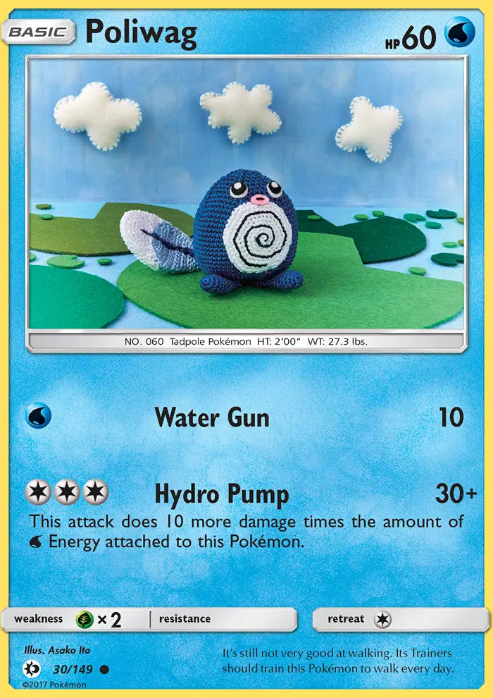 Poliwag 30 Sun & Moon Pokesingles
