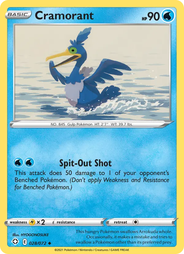 Cramorant 28 Shining Fates Pokesingles