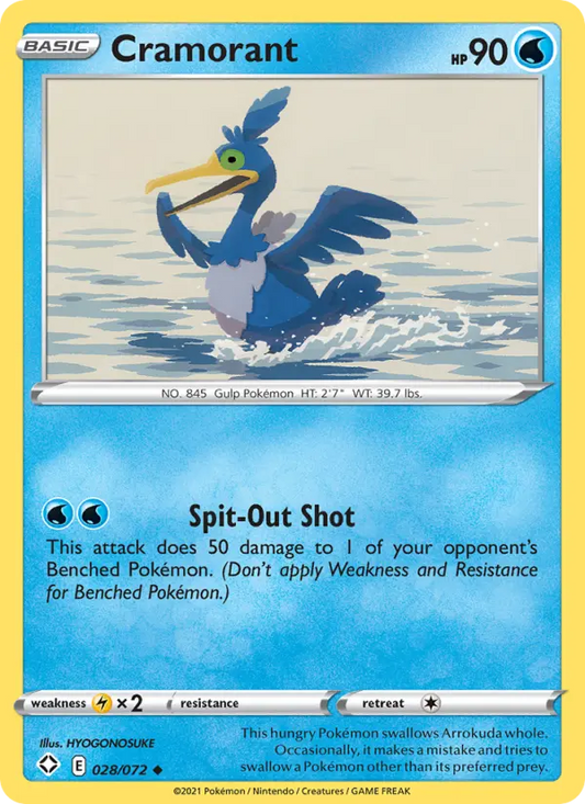 Cramorant 28 Shining Fates Pokesingles