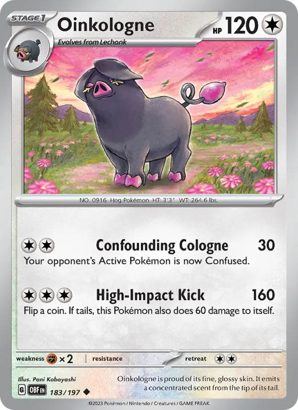 Oinkologne 183 Obsidian Flames Pokesingles