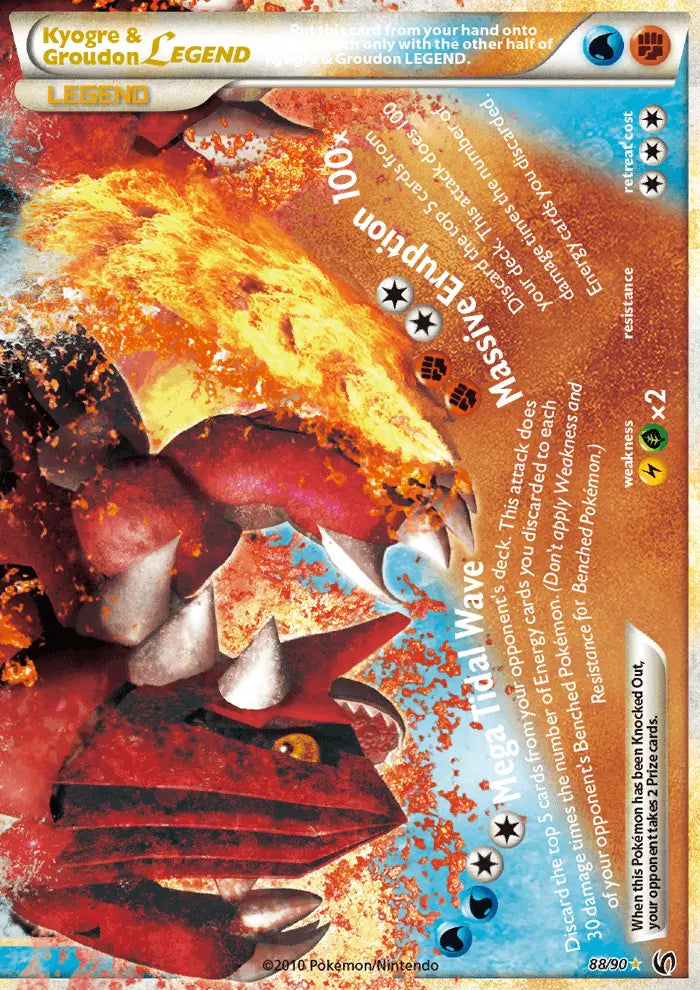 Kyogre & Groudon LEGEND 88 Undaunted Pokesingles