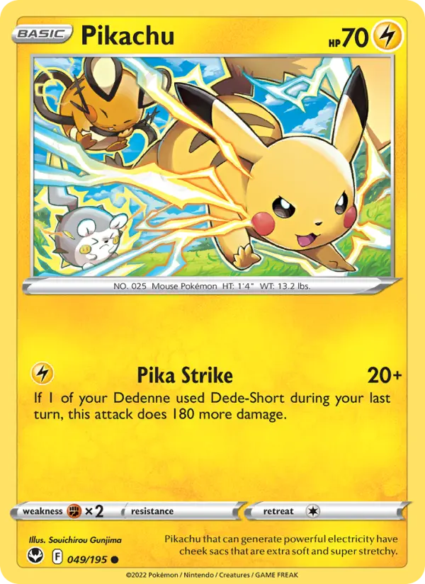 Pikachu 49 Silver Tempest Pokesingles