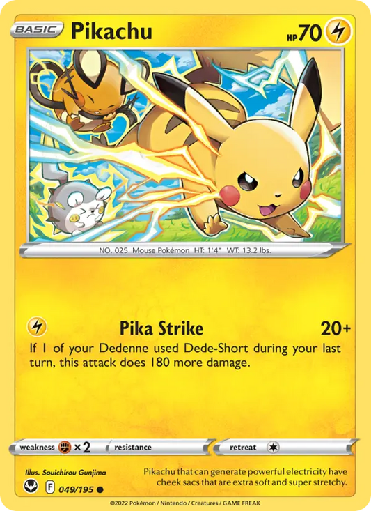 Pikachu 49 Silver Tempest Pokesingles